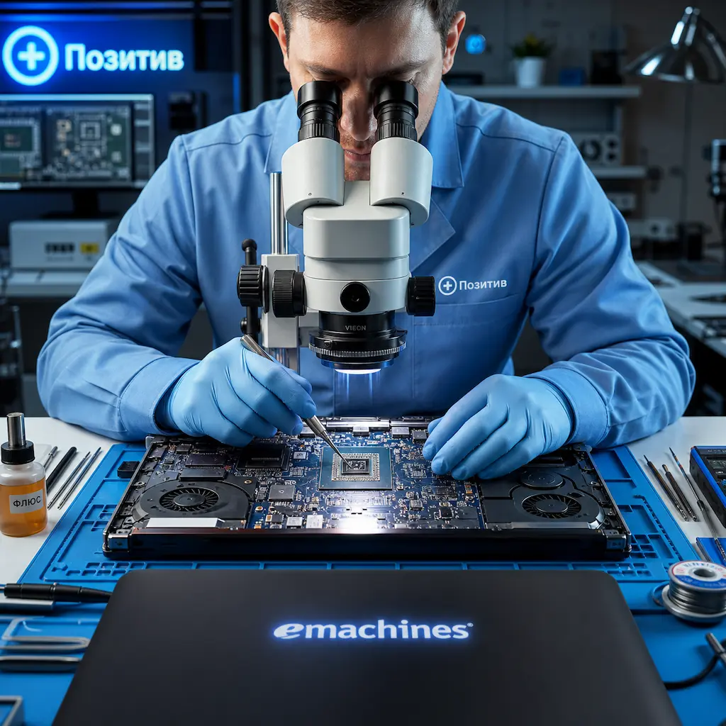 Замена видеокарты ноутбука Emachines в Магнитогорске