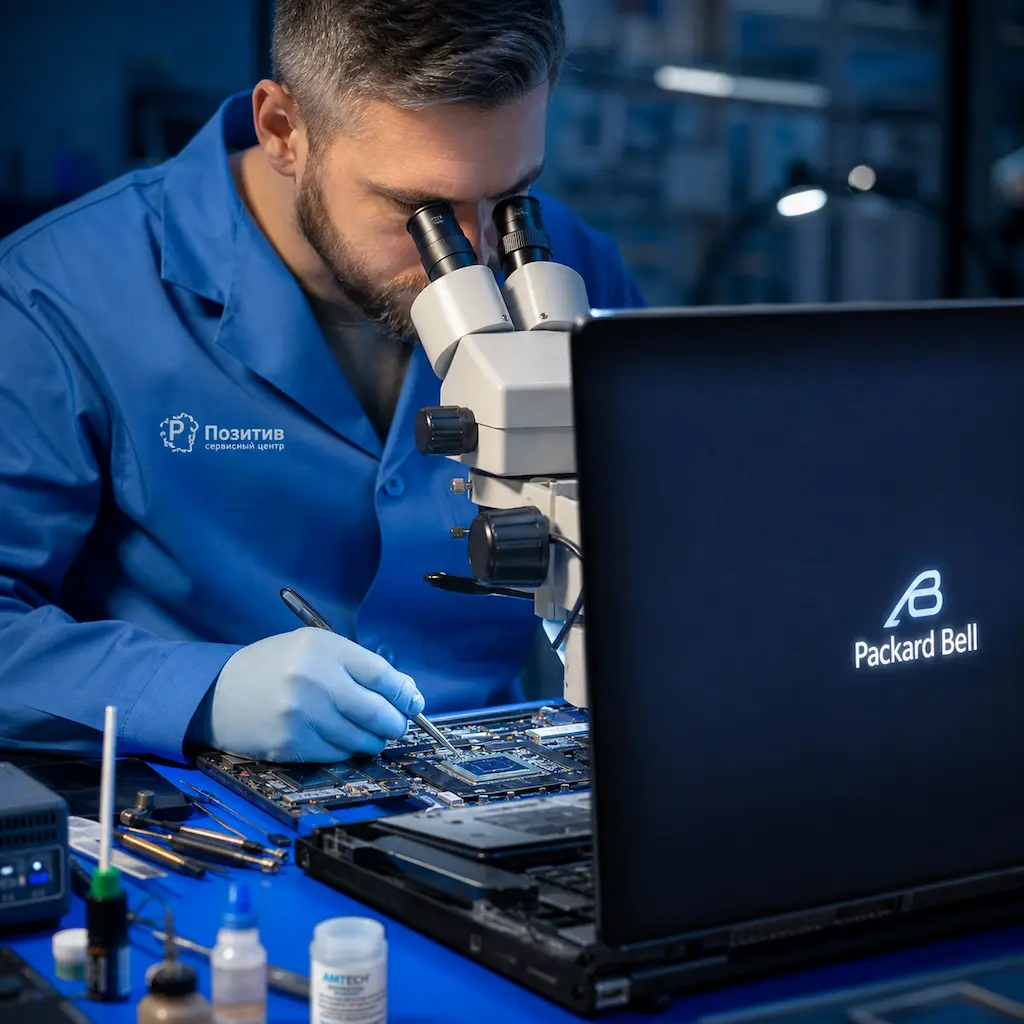 Замена видеокарты ноутбука Packard Bell в Магнитогорске
