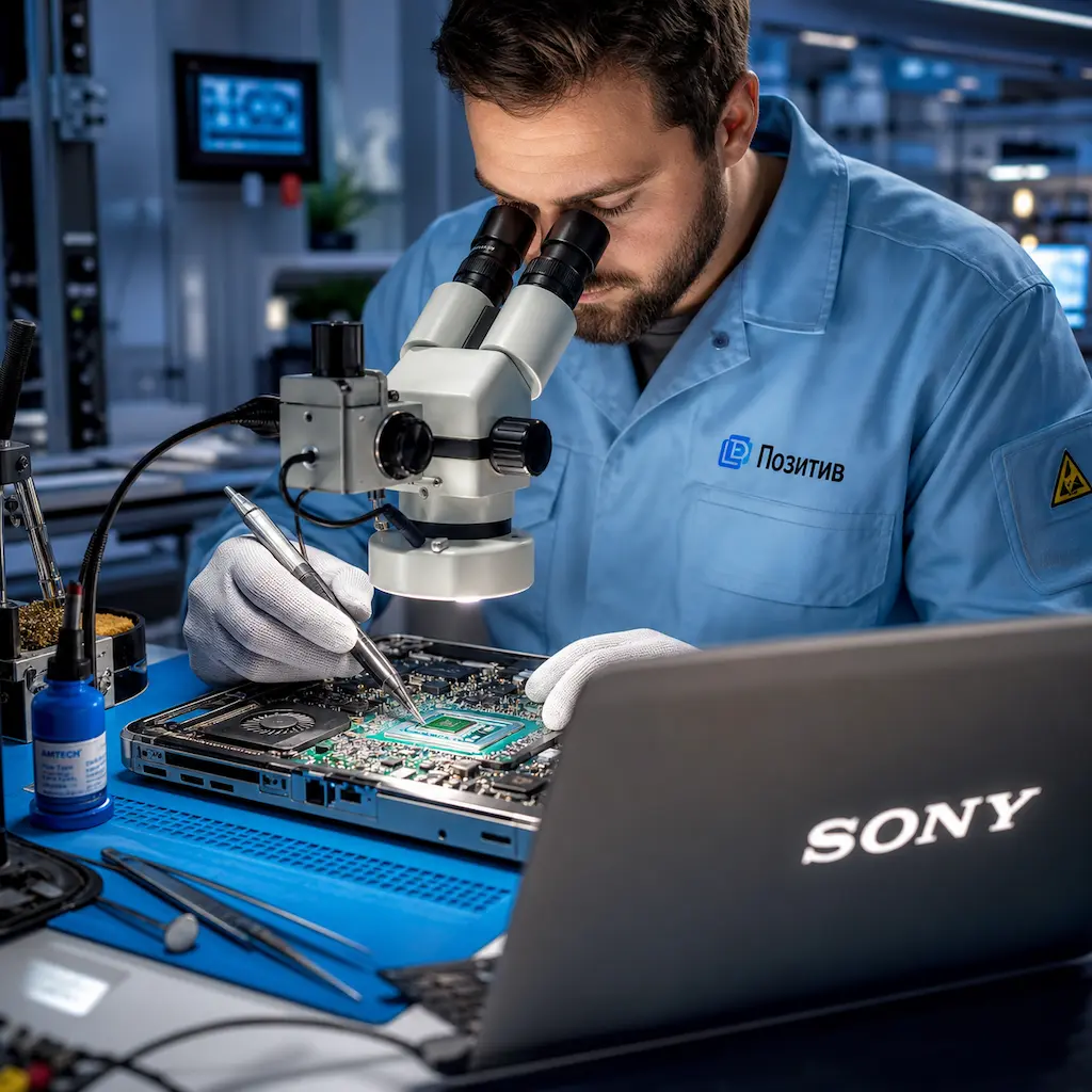 Замена видеокарты ноутбука Sony в Магнитогорске