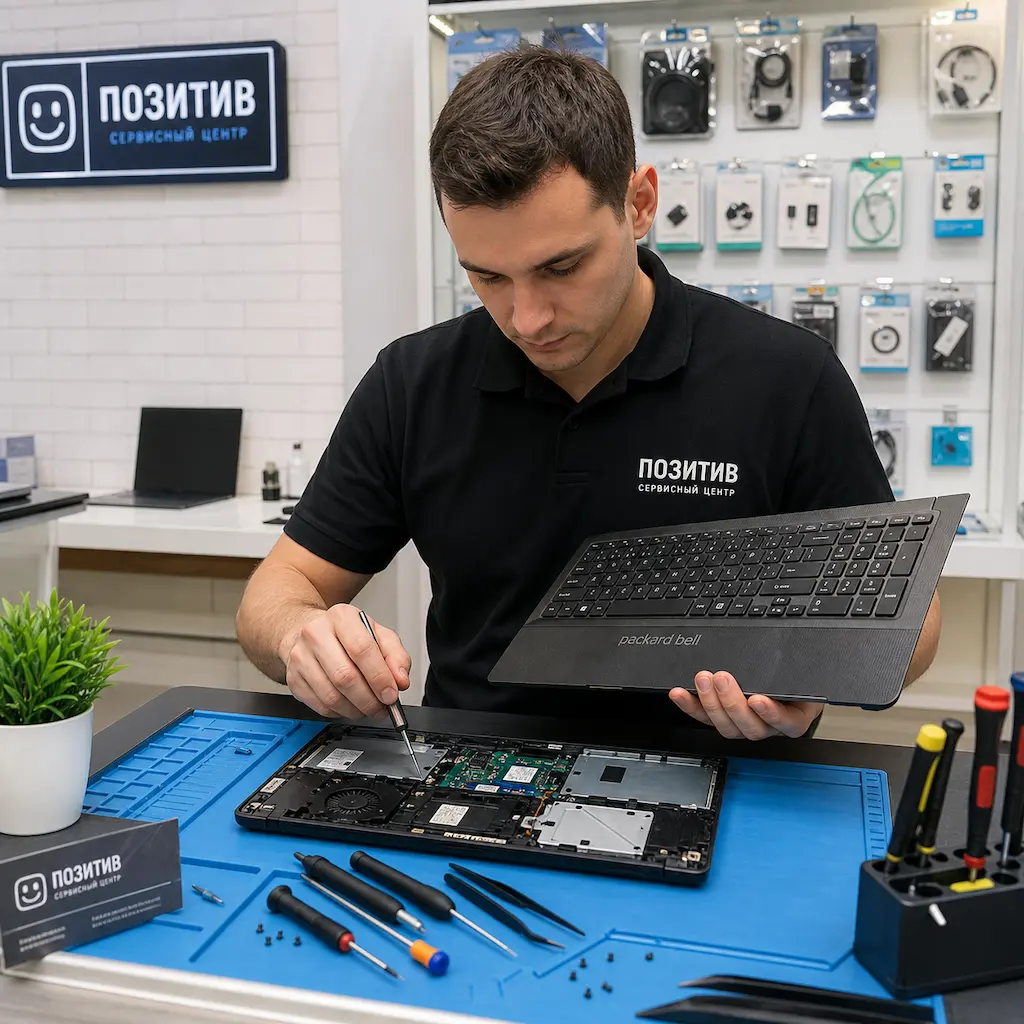 заменить клавиатуру на ноутбуке Packard Bell в Магнитогорске