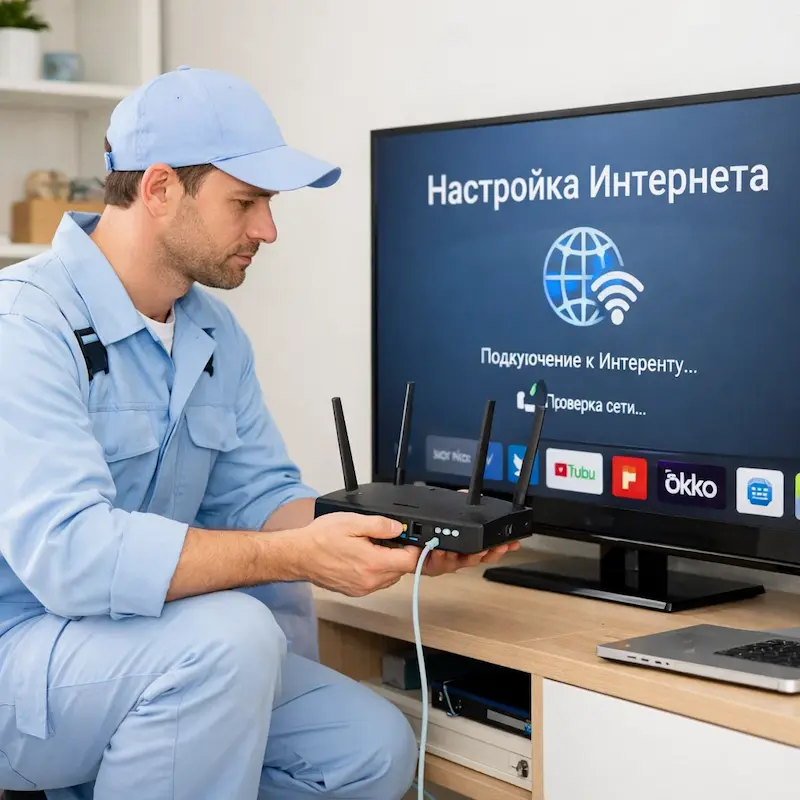 Настройка интернета на телевизоре в Магнитогорске