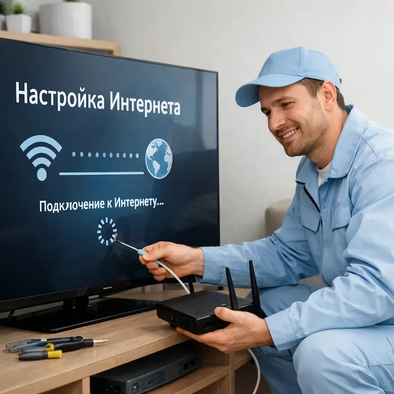 Настройка интернета на ТВ в Магнитогорске