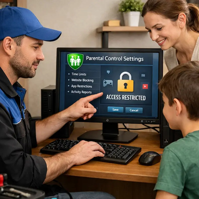 Родительский контроль на компьютере и ноутбуке в Магнитогорске