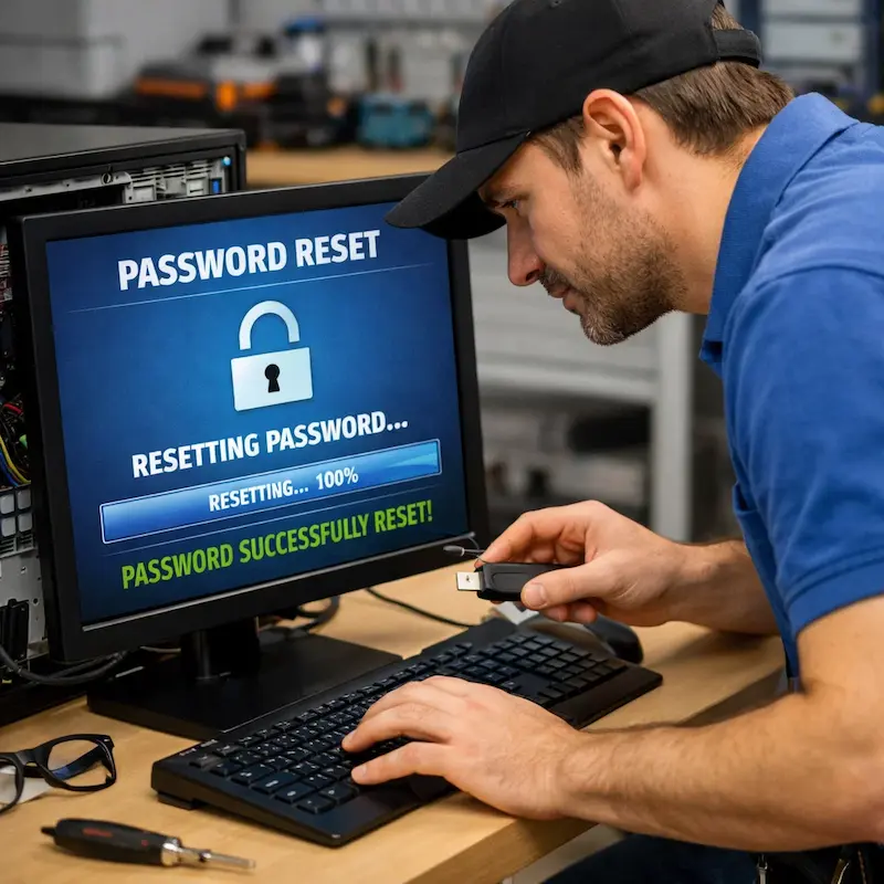Сброс пароля от компьютера в Магнитогорске